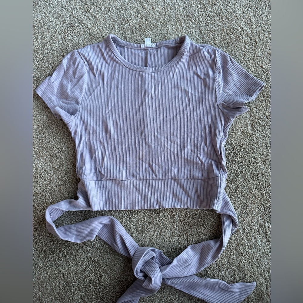 Garage Purple Crop T-shirt